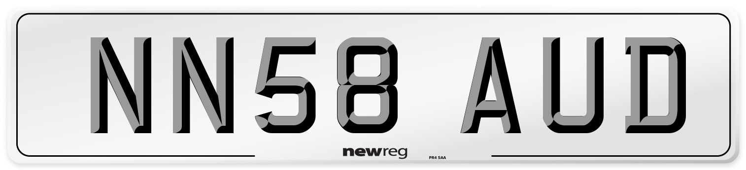 NN58 AUD Number Plate from New Reg